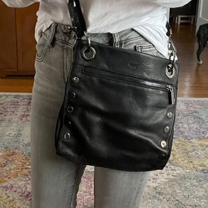 Hammitt black leather crossbody bag